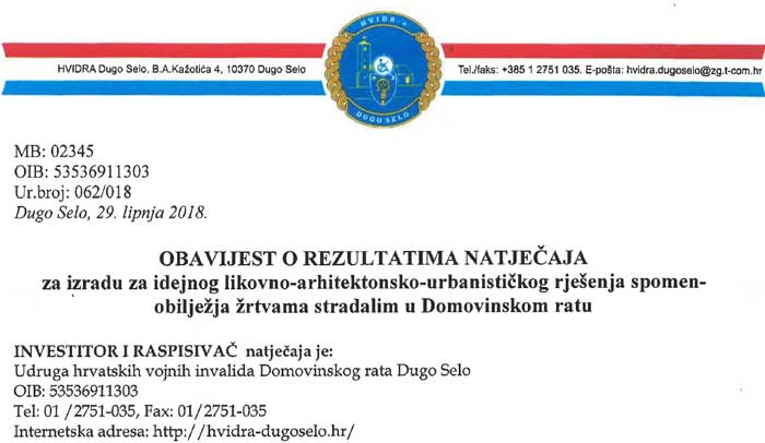Rezultati natječaja